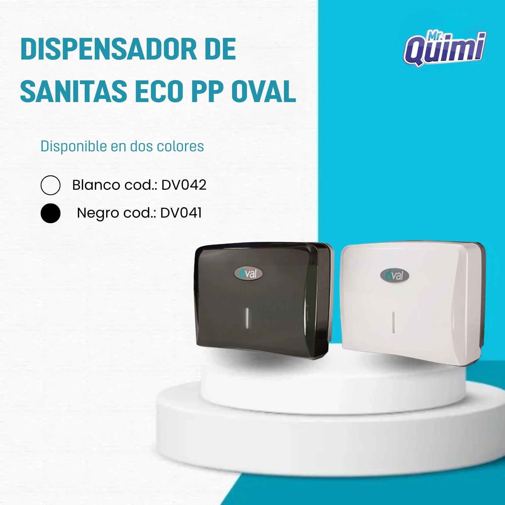 Dispensador de sanitas Oval, depachador toalla interdoblada compacto para baños comerciales e institucionales.