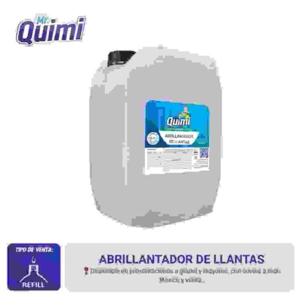 Abrillantador de llantas con autobrillo: devuelve el color original, brinda acabado uniforme y protege contra polvo y suciedad.