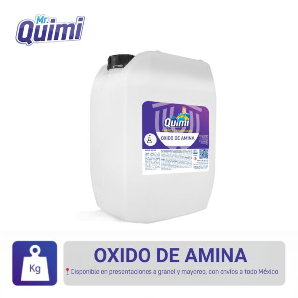 Óxido de Amina, tensoactivo anfótero para detergentes, jabones y limpiadores, disponible a granel y mayoreo con envíos a todo México.