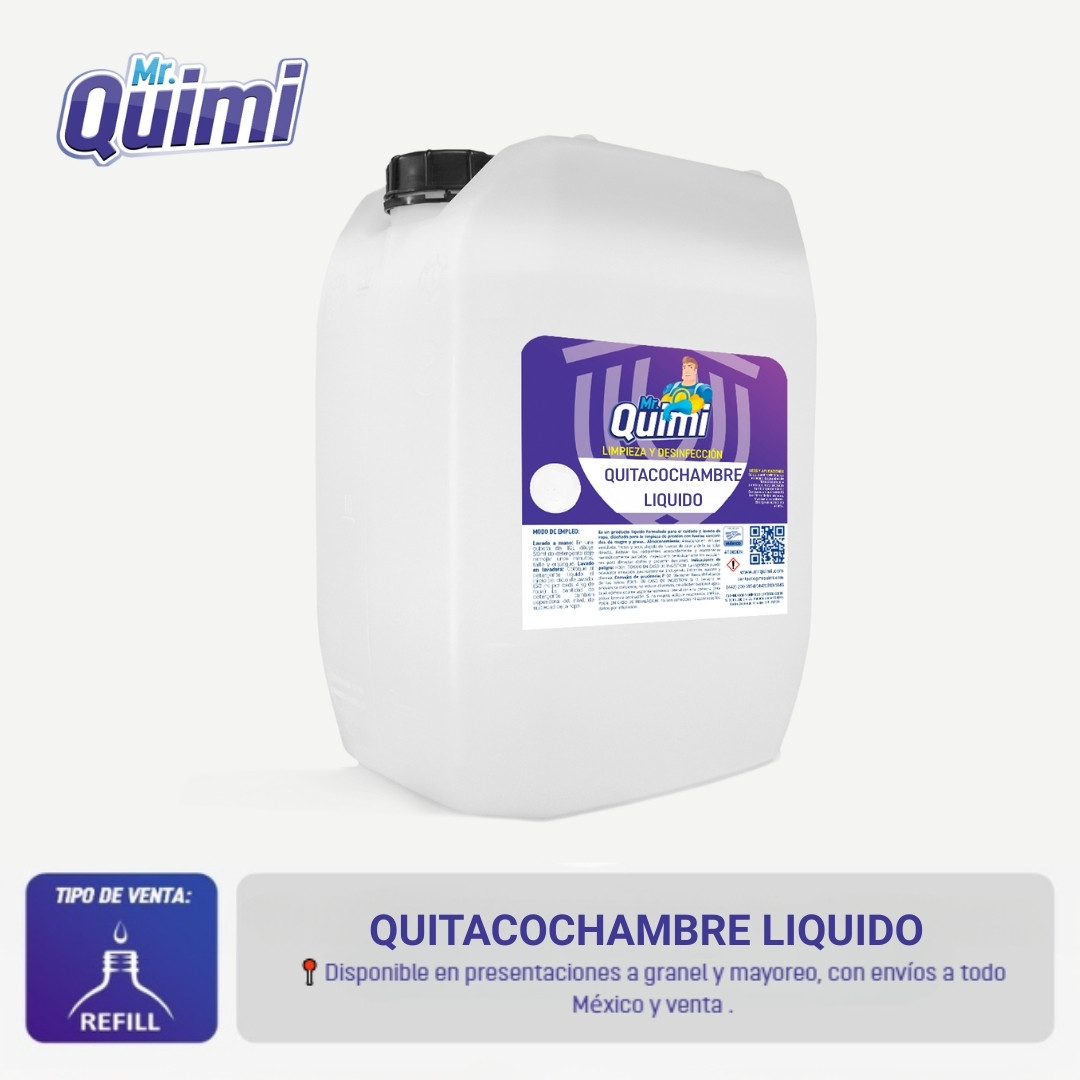 Quita cochambre para estufa líquido que elimina grasa difícil y residuos en cocinas y parrillas.