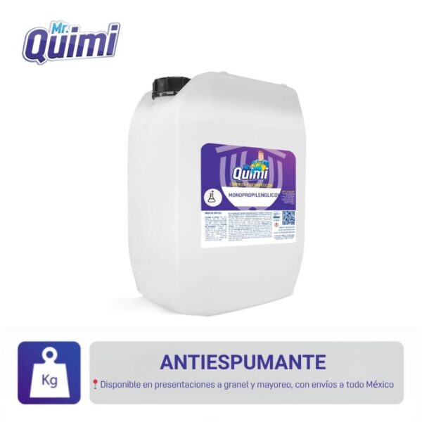 Antiespumante líquido para controlar espuma en detergentes, limpieza e industria